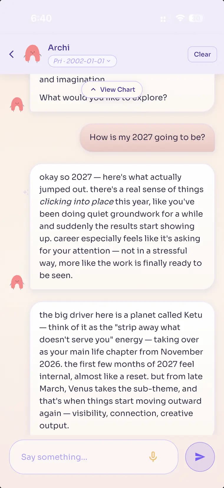 A chat with Archi about career anxiety, grounded in the birth chart